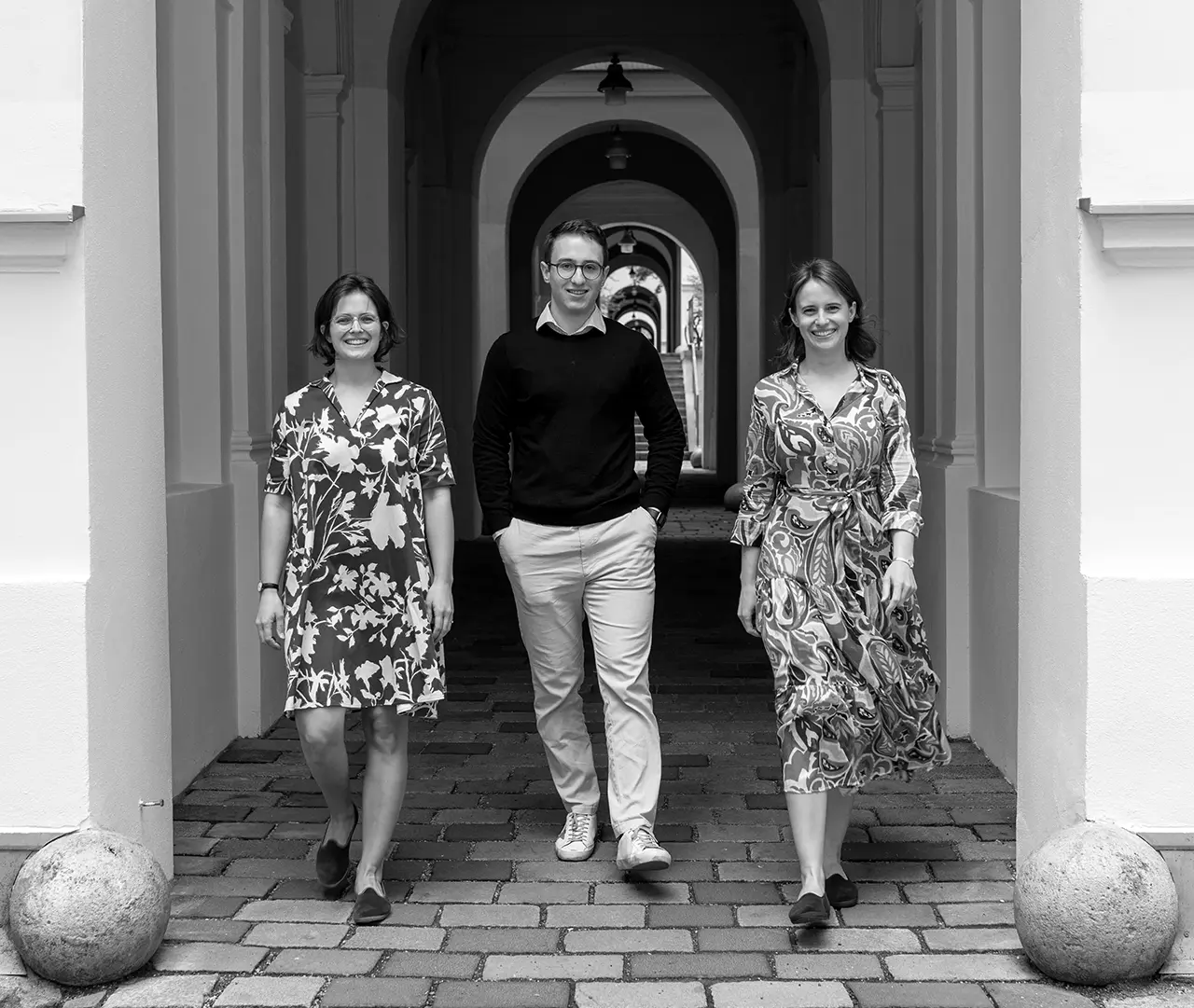 Group portrait of current company owners