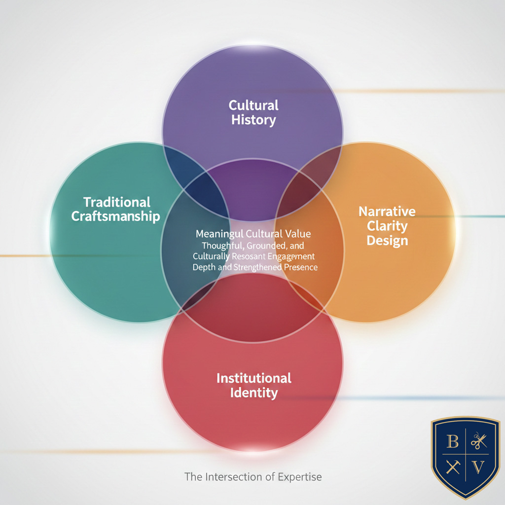 A visual representation of intersecting fields of expertise