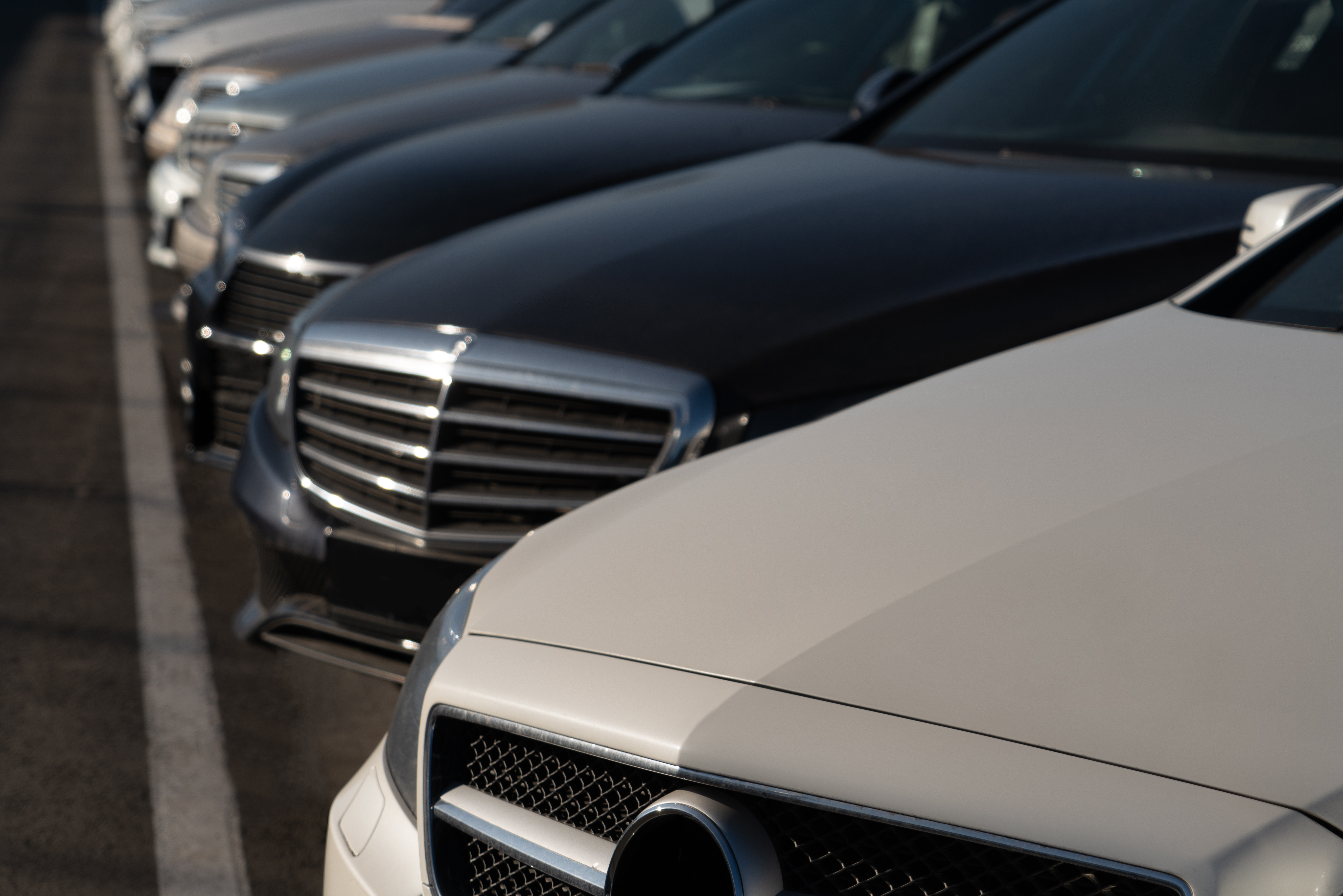 Luxury cars.