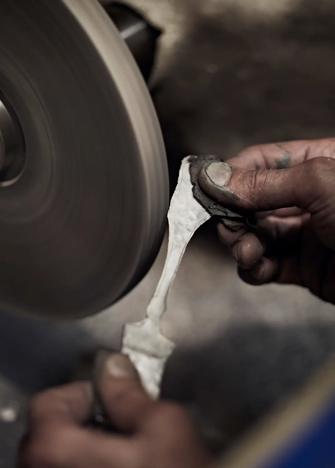 Image Credit: Image Credit: Company Jarosinski & Vaugoin Working hands shaping a piece of cutlery