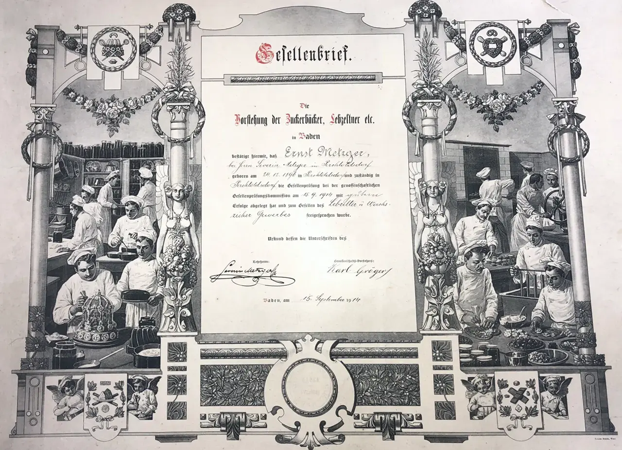 Image Credit: Image Credit: Company Metzger & Söhne Historic document