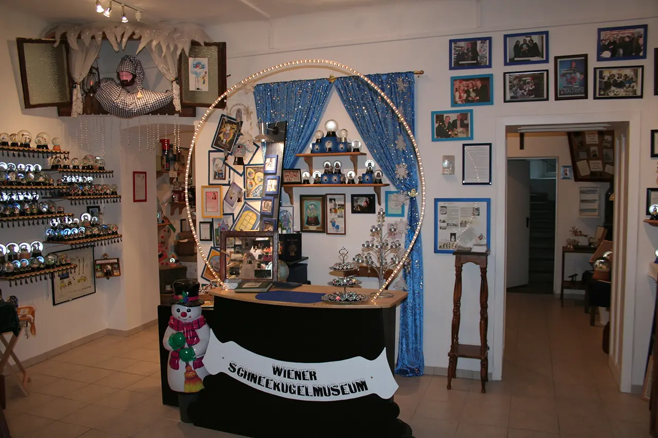 Image Credit: Image Credit: Wiener Schneekugel Manufaktur Interior of the Snowglobe Museum
