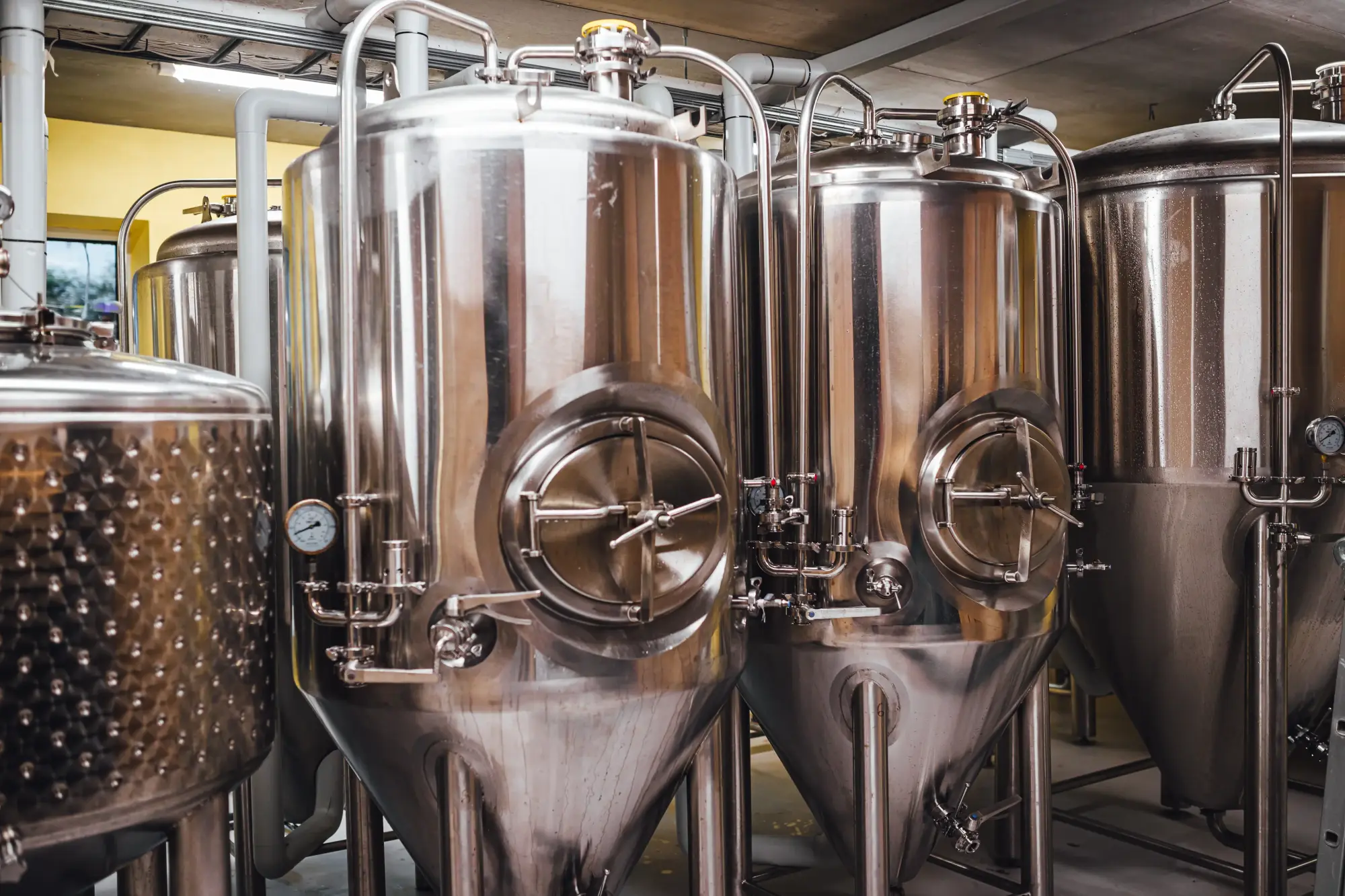 Tanks in a wine-destillery
